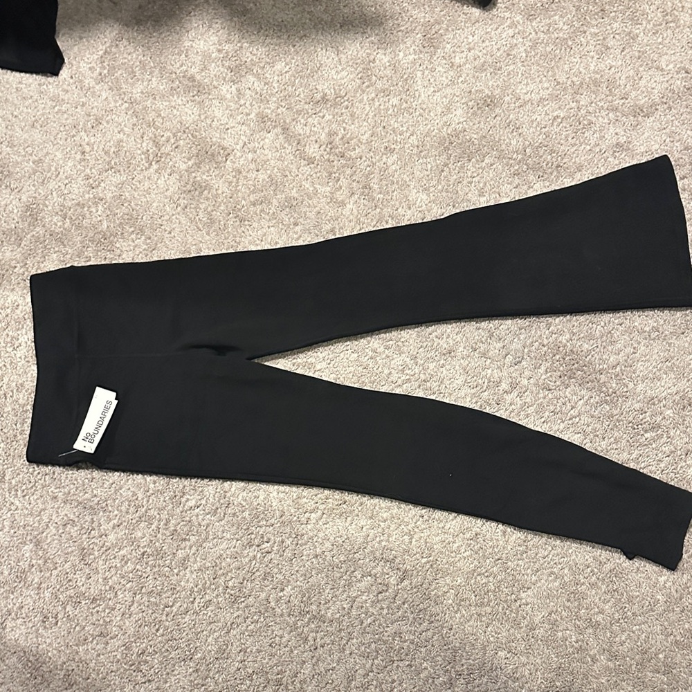 No Boundaries Black Legging Flare Pants